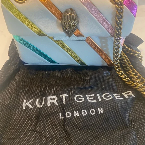 Kurt Geiger Multicolor Mini metallic Kensington- crossbody or shoulder bag - Picture 1 of 11
